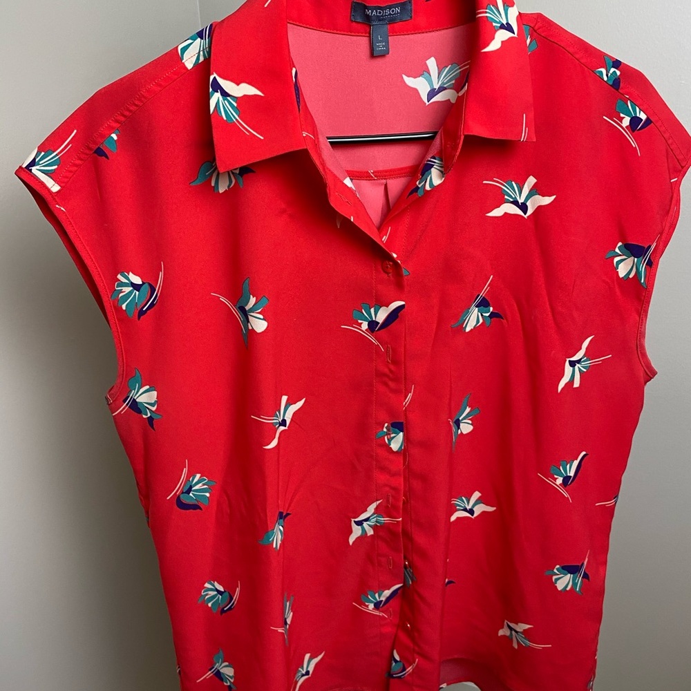 Madison red blouse